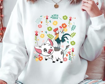 Pua Hei Hei Shirt | Moana Princess T-Shirt | Disney Aloha Tee | Animal Kingdom Sweatshirt & Disneyland Besties Top