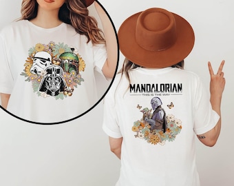 This Is The Way T-Shirt, Star Wars 2 Sided Sweatshirt, Mandalorian Tee, Disney Hoodie, The Mandalorian Shirt, Star Wars Disney Sweatshirt