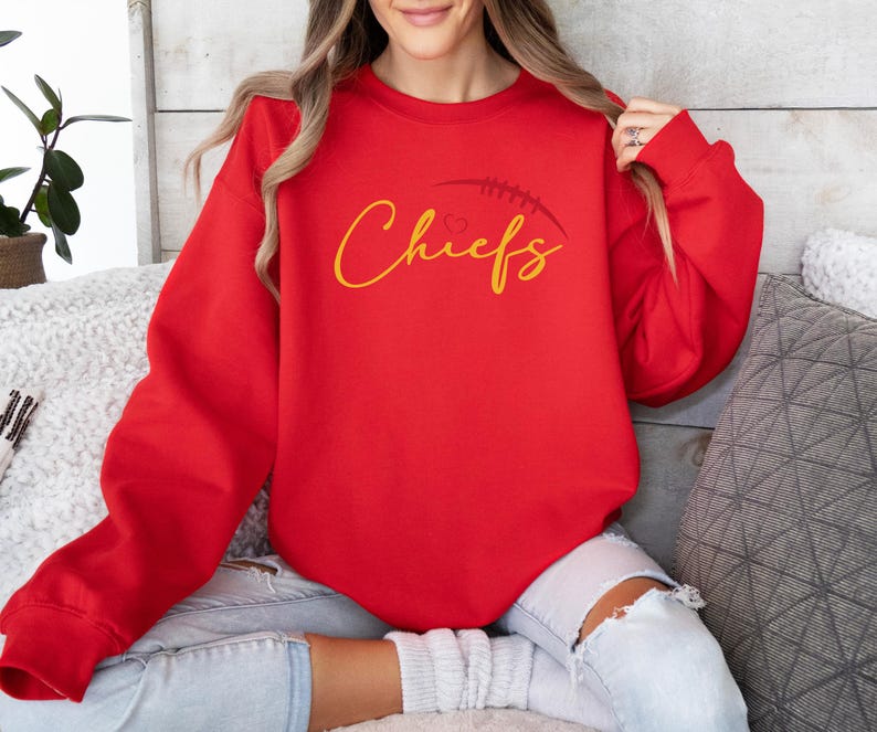 Chiefs Fans Ready to Press DTF, Football Lovers Print, Heat DTF Transfer, Retro Super Bowl Print, Game Day DTF, American Football Print image 2