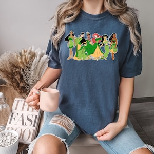 Comfort Color Shirt, St Paddy's Princess Shirt, Disney Princess Tee, St Patrick's Tee, Pocahontas Shirt, Ariel Tee, Irish Shirt, Mulan Shirt image 3