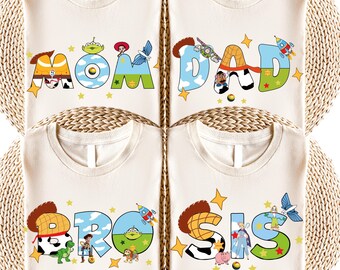Toy Story Family Matching Sweatshirt, T-Shirt For Family, Matching Outfits, Pixar Themed Apparel, Family Gift
