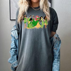 Comfort Color Shirt, St Paddy's Princess Shirt, Disney Princess Tee, St Patrick's Tee, Pocahontas Shirt, Ariel Tee, Irish Shirt, Mulan Shirt image 8