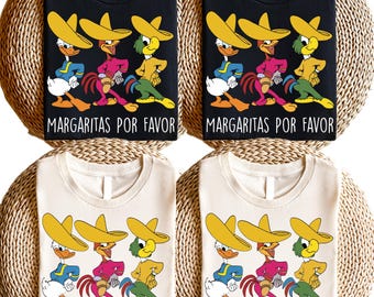 Margaritas Por Favor Shirt, Three Caballeros Disney Tee, Epcot Mexico Pavilion Shirt, Girls Trip Disney Outfit, Fun Disney Drinking Shirt
