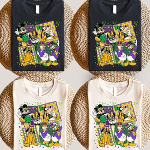 Disney Mardi Gras Shirt | Mickey & Minnie Carnival Tee | New Orleans Festival Outfit | Family Matching Parade Shirt