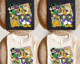 Disney Mardi Gras Shirt | Mickey & Minnie Carnival Tee | New Orleans Festival Outfit | Family Matching Parade Shirt
