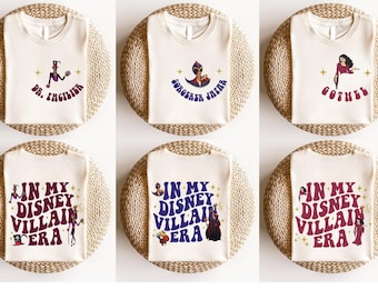 Disney Villain Era T-Shirt, Funny Villain Graphic Tee, Dr. Facilier, Jafar, Mother Gothel Designs, Gifts for Disney Fans, Casual Outfit