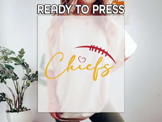 Chiefs Fans Ready to Press DTF, Football Lovers Print, Heat DTF Transfer, Retro Super Bowl Print, Game Day DTF, American Football Print