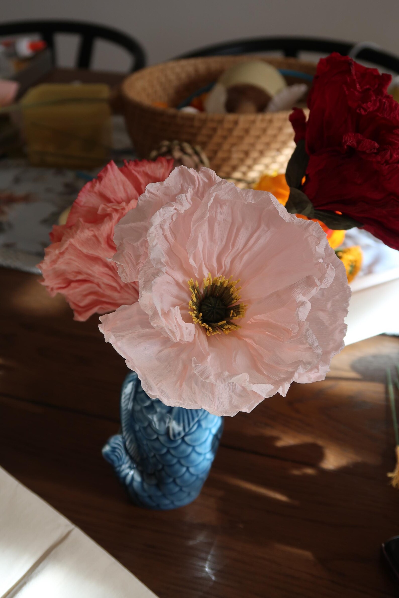 Paper Poppies | Individual Handmade Poppy Flower, Made of Italian Crepe ...