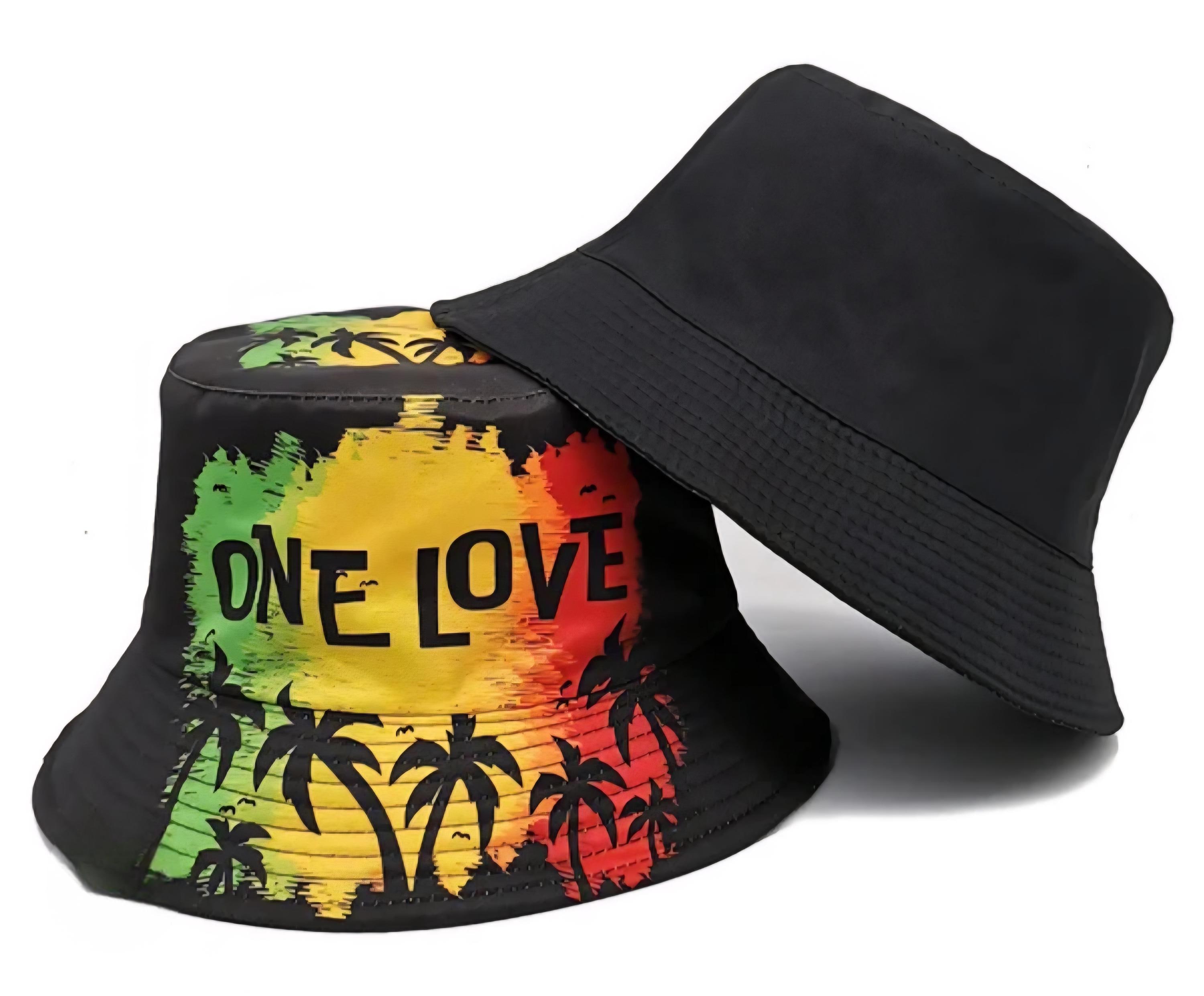 Unisex One Love Tropical Bucket Hat - Rasta Gradient. NWOT 61dGkAV7-vL._AC_UY1000_.jpg main image 4