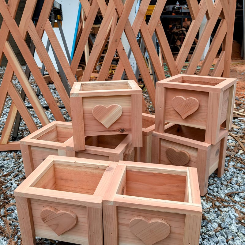 Rustic Planter Box - Etsy