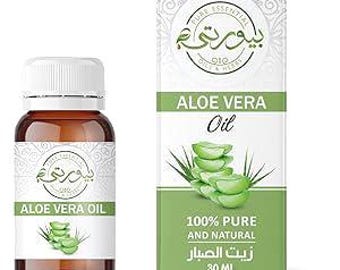 Aloe Vera oil: Experience the gentle, nourishing power of 100% Pure Oil,crafted to preserve its natural benefits for healthy, skin and hair.