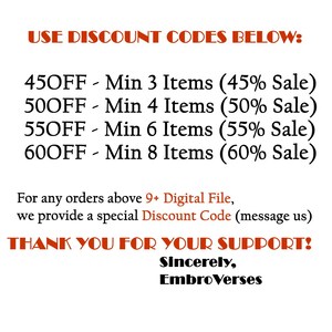 Puede incluir: Gr&aacute;fico de texto con c&oacute;digos de descuento: 45OFF para 3 art&iacute;culos (45% de descuento), 50OFF para 4 art&iacute;culos (50% de descuento), 55OFF para 6 art&iacute;culos (55% de descuento) y 60OFF para 8 art&iacute;culos (60% de descuento).