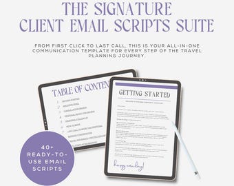 Travel Advisor Email Templates: Client Communication Workflow (Canva, Digital Download