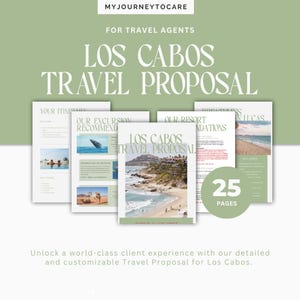 Travel Proposal for Los Cabos | Beautifully Designed Canva Template for Travel Agents