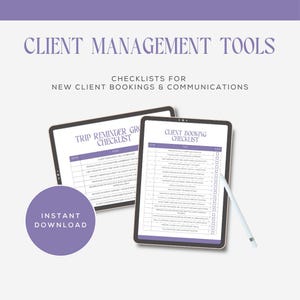 Client Booking Checklists | Canva Template for Travel Agents