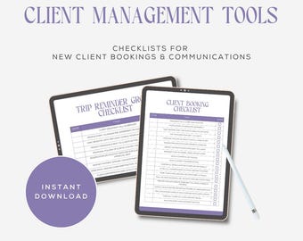 Client Booking Checklists | Canva Template for Travel Agents