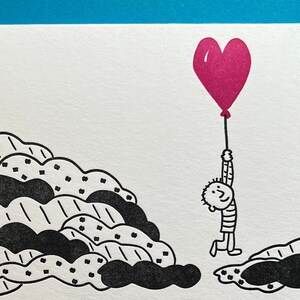 Carte typographique Au-dessus des nuages