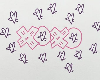 Love is in the air! Letterpress card