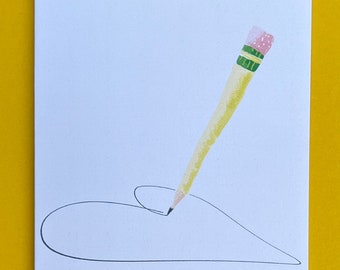 Love Letter Pencil Card