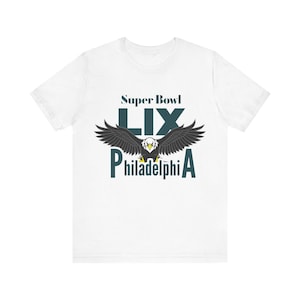 Philadelphia Super Bowl LIX Unisex Tee, Eagles Fan Shirt, Philadelphia Game Day Apparel, Sports Enthusiast Gift, Casual Sportswear