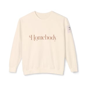 Cozy Homebody Lightweight Crewneck Sweatshirt, Comfort Colors Jumper, Lounge Wear Top, Stay-at-Home Apparel, Soft Sweater