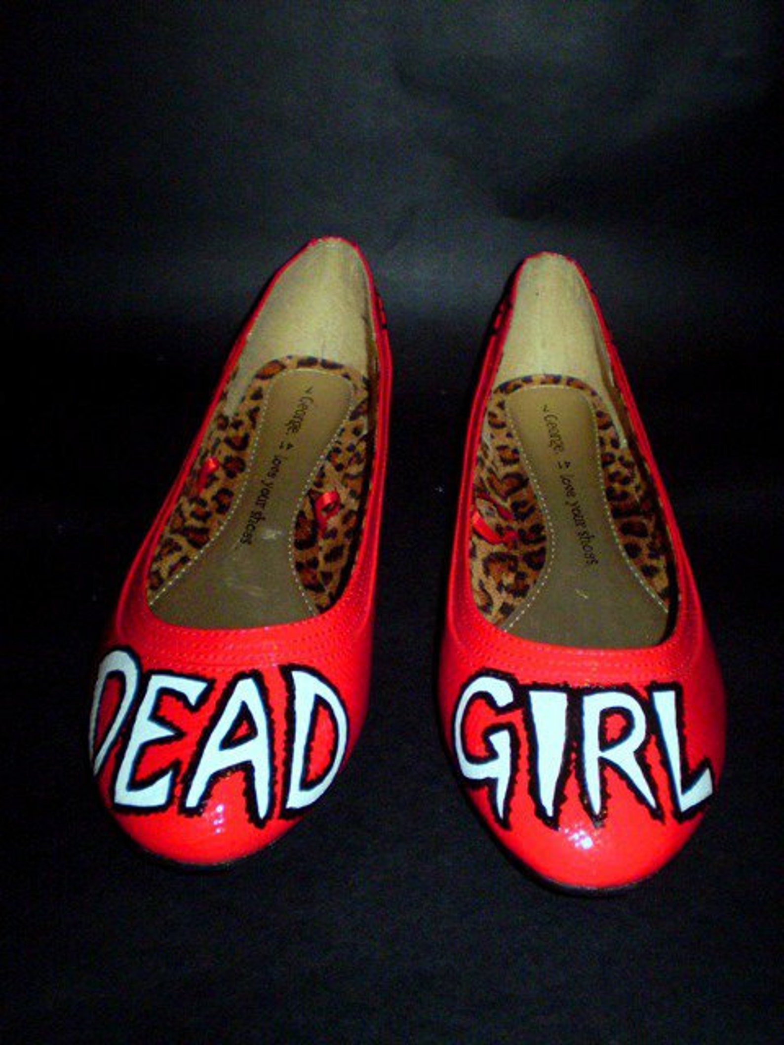 Custom Hand Painted Ballet Style Flats YOU CHOOSE DESIGN Etsy