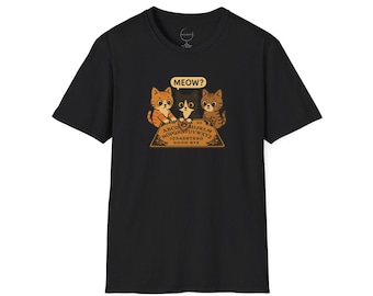 Cats Ouija Board T-Shirt, Cat Lover Gift, Funny Kitty Tee, Witchy Shirt, Goth Fashion Apparel