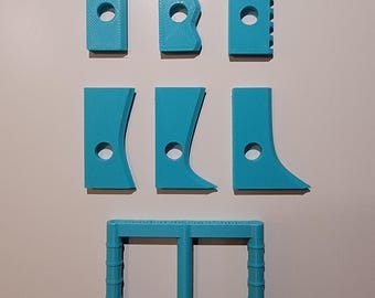 Set 01 - Mini Pottery Ribs and Base Set Tool with Holder
