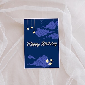 Celestial Birthday Card- Witchy, Astrology, Stars