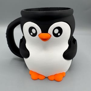 Pebbles, the Penguin Ice Cream Pint Holder (3D Printed)
