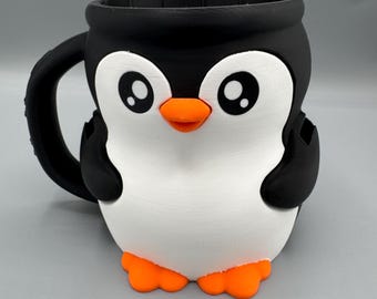 Pebbles, the Penguin Ice Cream Pint Holder (3D Printed)