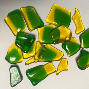 BUNTGLAS NUGGETS, Ananas Fused Glasnuggets, Ananas Glasnuggets, handgemachte Glasnuggets, Buntglas Nuggets