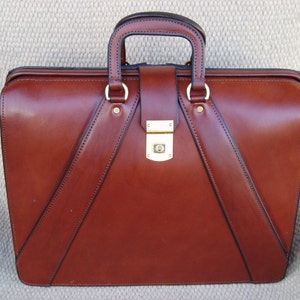 Handmade Bridle Leather, Valise style, Briefcase