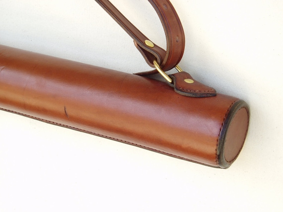 Handmade Leather Fly Rod/reel Case -  UK