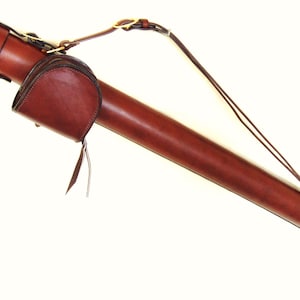 Handgemachte Ledertasche fliegen Rute/Rolle