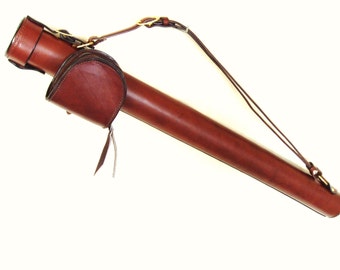 Handmade Leather Fly Rod/Reel Case