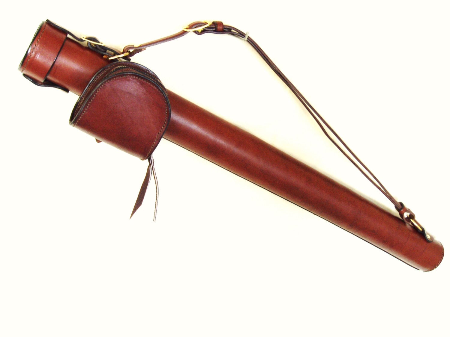 Handmade Leather Fly Rod/reel Case 