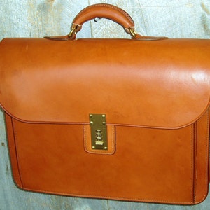 Handmade european Style Bridle Leather Briefcase - Etsy