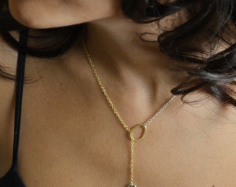 14k Gold Loop(ed) Necklace