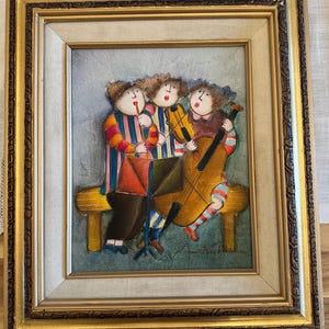 Vintage J Roybal Oil Painting: 