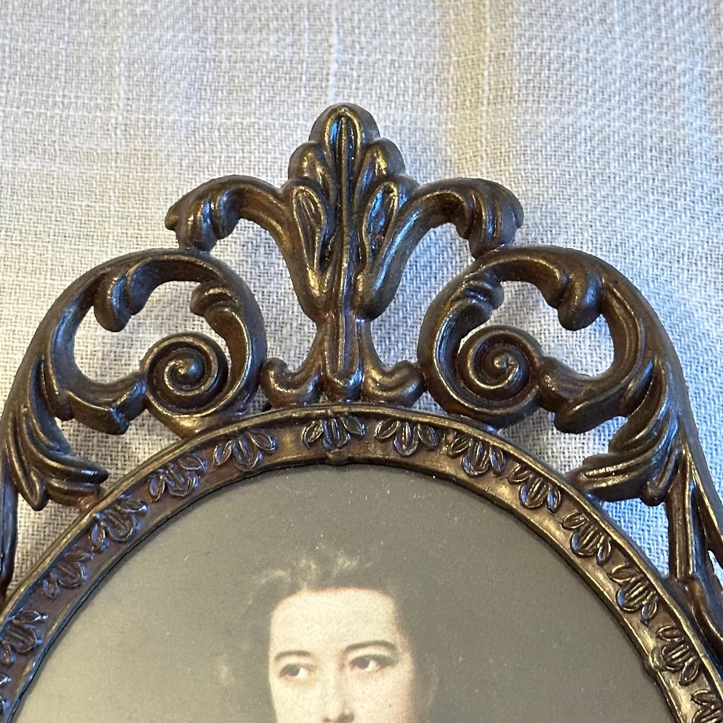 Vintage Rococo Frame Vintage Brass Picture Frame: Rococo Portrait, Handcrafted in Italy - Etsy