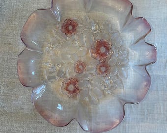 Vintage (1980s) Mikasa Rosella Round Cupped Serving Platter 17.25”d