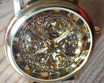 Personalized Engraved watch, Free Shipping Worldwide Wedding watches men, engraved watch, groomsmen watches, groomsmen gifts, skeleton watch