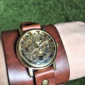 Personalized Engraved watch, Free Engraving, Free Shipping Worldwide Wedding watches men, engraved watch, groomsmen watches, skeleton watch image 2