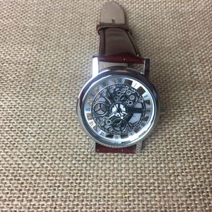 Personalisierte Uhr, gravierte Uhr, Hochzeitsgeschenke, Bräutigam Geschenk, Uhren für Männer, Trauzeugen Uhren, Silber Uhr, Steampunk Uhr, montreuhr Bild 4