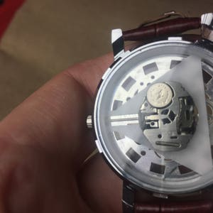 Personalisierte Uhr, gravierte Uhr, Hochzeitsgeschenke, Bräutigam Geschenk, Uhren für Männer, Trauzeugen Uhren, Silber Uhr, Steampunk Uhr, montreuhr Bild 6