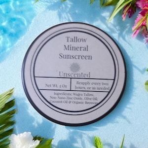 Tallow Mineral Sunscreen