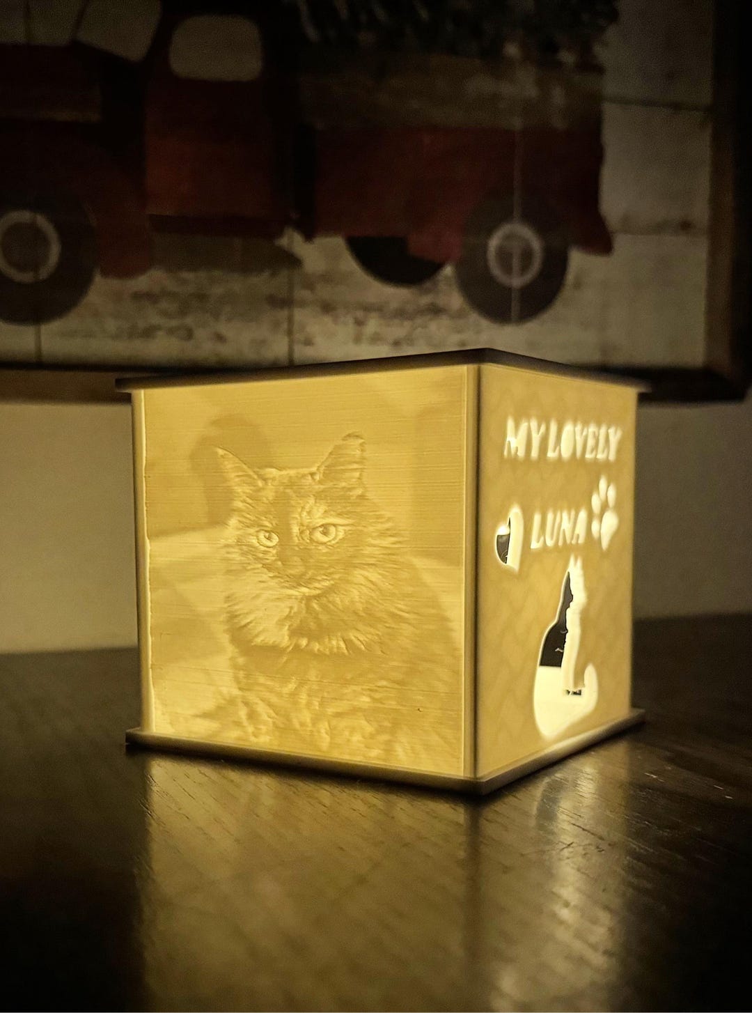 Lighting Box Custom Personalized Photo Lithophane Light Box – Custom 3D Printed Lamp - Etsy