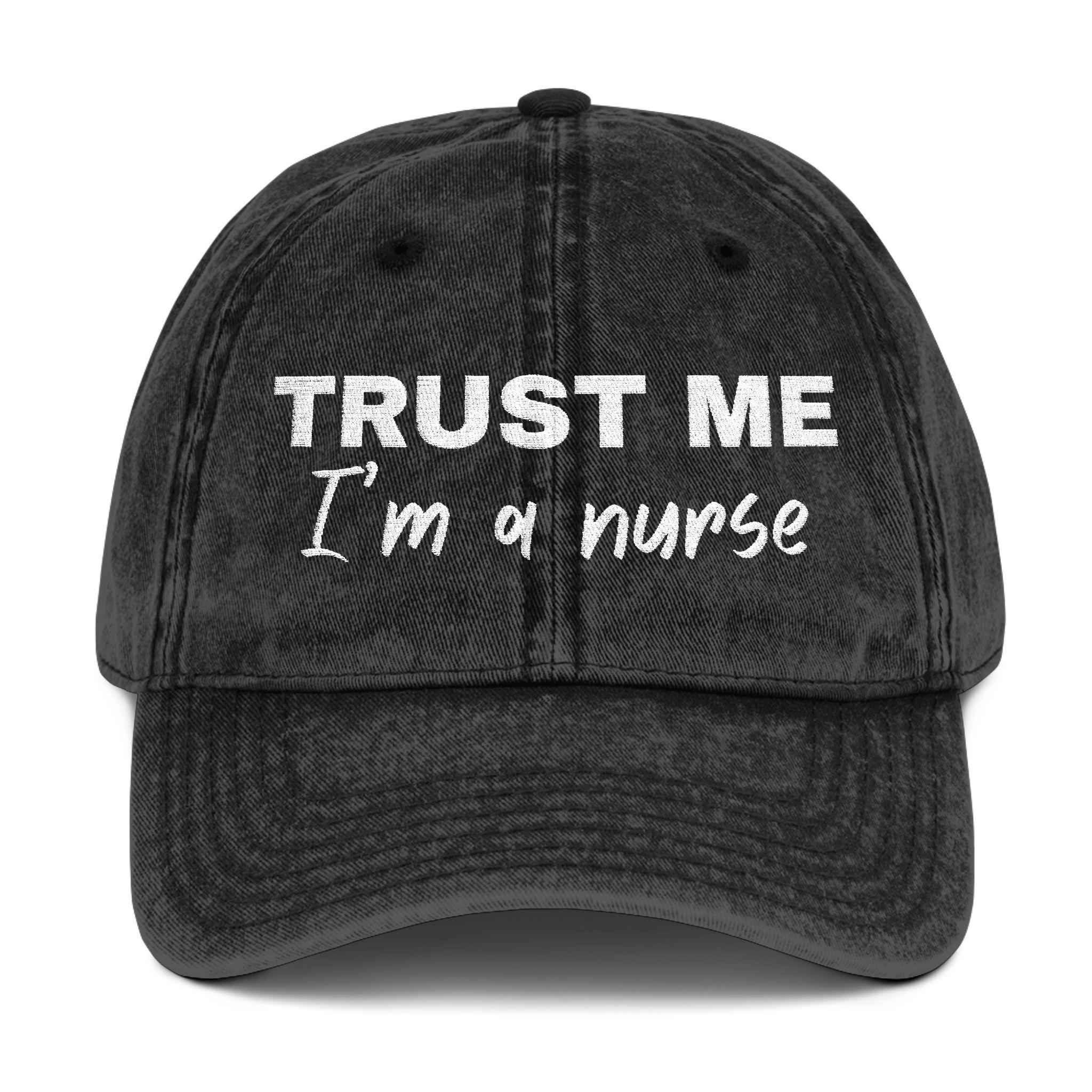 Customize Gift for Nurses, Embroidered Vintage Baseball Cap, Personalized Graduation Nursing Student Gift, Funny Nurse Aesthetic, RN Vibe