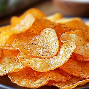 Crispy Homemade Potato Chips Recipe Download.